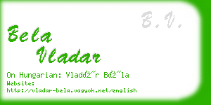 bela vladar business card